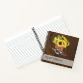 Budget Hochzeitsplaner Personalisiert Trendy Moder Notizblock (Innenseite)