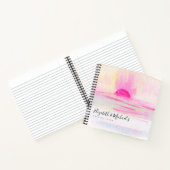 Budget Hochzeitsplaner Personalisiert Trendy Moder Notizblock (Innenseite)