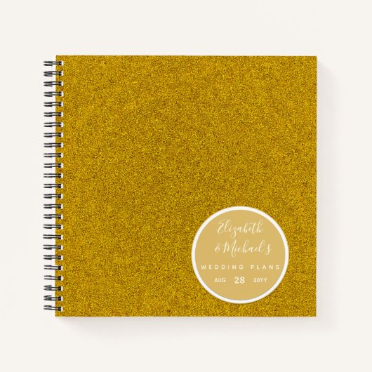 Budget Hochzeitsplaner Personalisiert Trendy Moder Notizblock (Vorderseite)