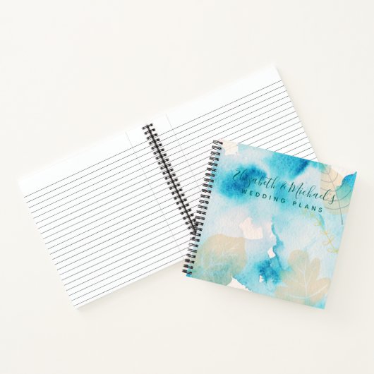 Budget Hochzeitsplaner Personalisiert Trendy Moder Notizblock (Innenseite)