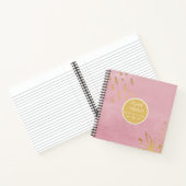 Budget Hochzeitsplaner Personalisiert Trendy Moder Notizblock (Innenseite)