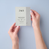 Budget Hochzeitssage grau Flyer (Gruppe)