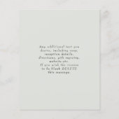 Budget Hochzeitssage grau Flyer (Hinten)