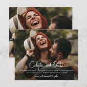Budget-Hochzeitsskript Namen Foto (Vorne/Hinten)