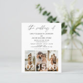 Budget Hochzeitsszenario Minimalistisch QR-Code Ei (Stehend Vorderseite)