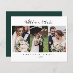 Budget Hochzeitstag Foto Collage Vielen Dank