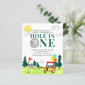 Budget-Hole in einem Golfspiel Erster Geburtstag P (Stehend Vorderseite)