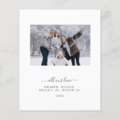 Budget Holiday 2 Foto Moderne Minimal 2024 Karte (Hinten)