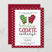 Budget Holiday Cookie Exchange Party Oven Mitt (Vorne/Hinten)
