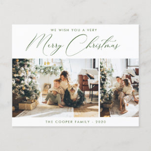 Budget Holiday Foto Card Moderne Weihnachten