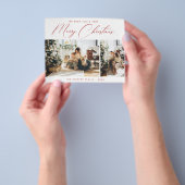 Budget Holiday Foto Card | Moderne Weihnachten Flyer (Gruppe)