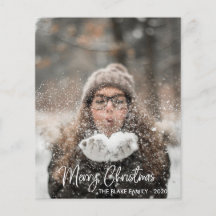 Budget Holiday Foto Card | Moderne Weihnachten