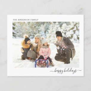Budget Holiday Foto Modernes Minimal 2024 Weihnach Flyer