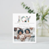 BUDGET Holiday Joy Foto Personalisierte Karte (Stehend Vorderseite)