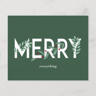Budget Holly Merry Alles Grüne Ferienkarte
