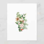 Budget Holly Pine Winter Hochzeit Einladung (Rückseite)