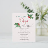 Budget Holly Wir haben Urlaub Ankündigung verschob (Stehend Vorderseite)