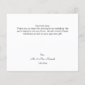 Budget Holz, Spitzen, Lichter Pink Blüte Danke Fl Flyer (Hinten)