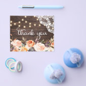 Budget Holz, Spitzen, Lichter Pink Blüte Danke Fl Flyer (Einzeln)