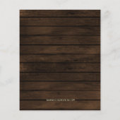 Budget Holz String Lichter Bridal Dusche Einladung (Rückseite)