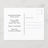 Budget Home Dog Moving Announcement Postcard (Rückseite)