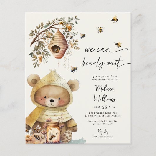 Budget Honey Bear können wir frühzeitig abwarten B Flyer (Vorne)