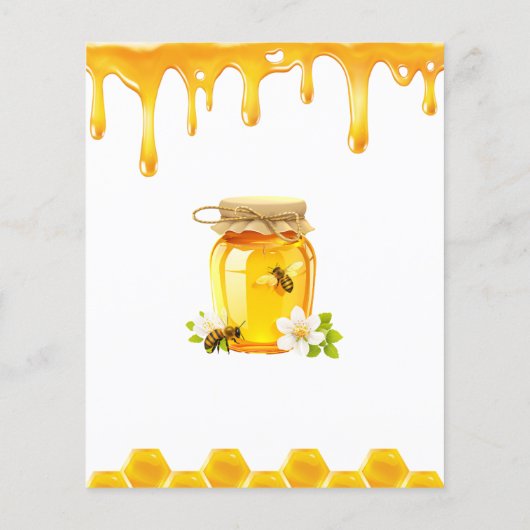 Budget Honey Brie to Bee Brautparty Einladung (Rückseite)