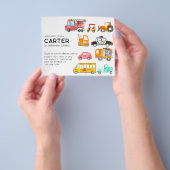 Budget Honk Beep Vroom Transportation Kind Geburts Flyer (Gruppe)