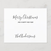 Budget Horse Weihnachts-Weihnachtskarte (Rückseite)