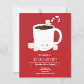 Budget Hot Chocolate Weihnachten Party Einladung (Vorderseite)