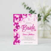 Budget Hot Pink Ballon Bridge zu sein Brautparty (Stehend Vorderseite)