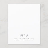 Budget Hot Pink & Navy Blue Floral Wedding 3 (Rückseite)