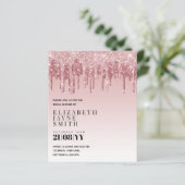 BUDGET Hübsch Girly Brautparty lädt Glitzer ein (Stehend Vorderseite)