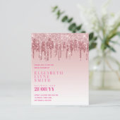 BUDGET Hübsch Girly Brautparty lädt Glitzer ein (Stehend Vorderseite)