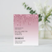 BUDGET Hübsch Girly Brautparty lädt Glitzer ein (Stehend Vorderseite)