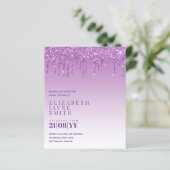 BUDGET Hübsch Girly Brautparty lädt Glitzer ein (Stehend Vorderseite)