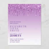 BUDGET Hübsch Girly Brautparty lädt Glitzer ein (Vorderseite)