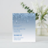 BUDGET Hübsch Girly Brautparty lädt Glitzer ein (Stehend Vorderseite)