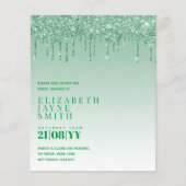 BUDGET Hübsch Girly Brautparty lädt Glitzer ein (Vorderseite)