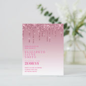 BUDGET Hübsch Girly Brautparty lädt Glitzer ein (Stehend Vorderseite)