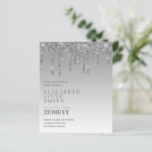 BUDGET Hübsch Girly Brautparty lädt Glitzer ein (Stehend Vorderseite)