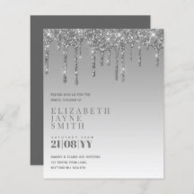 BUDGET Hübsch Girly Brautparty lädt Glitzer ein