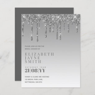 BUDGET Hübsch Girly Brautparty lädt Glitzer ein