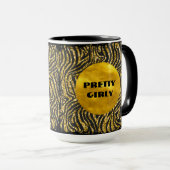 Budget Hübsch Girly Imitate Gold Glitzer Foil Glam Tasse (VorderseiteRechts)