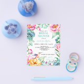 Budget Hummingbird Boho Brautparty Flyer (Einzeln)