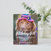 Budget Hund Geburtstag Custom Pet Foto Welpe Einla (Stehend Vorderseite)