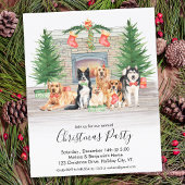 Budget Hund Lover Hunde Weihnachts-Party Einladung