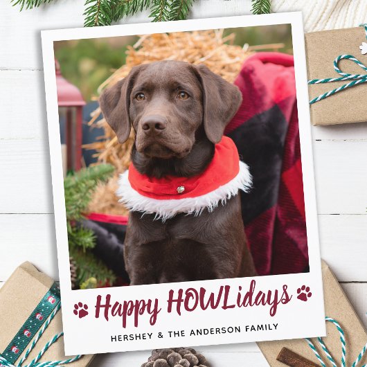 Budget Hund Lover Pet Foto Weihnachtskarte