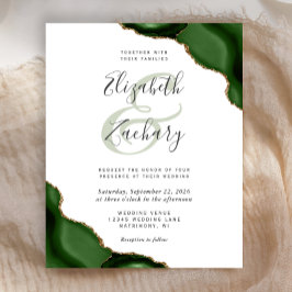 Budget Hunter Green Agate Corners Wedding