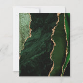 Budget Hunter Green Agate Gold Save the Date (Rückseite)